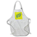 Apron - Shit Happens Mostly to Me So Dont Worry. Green Text Typography - Lifes Like That Humor