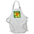 Apron - Large Bright and Showy Spring Daffodil Vector Art On Green Vector Art - Daffodil