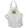 Apron - Chinese Fire Dragon In Light Gray And Caramel Yellow Vector Art - Chinese Fire Dragon
