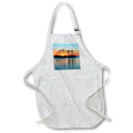 Apron - Orange sky sunset with trees and blue water Photography - Landscapes