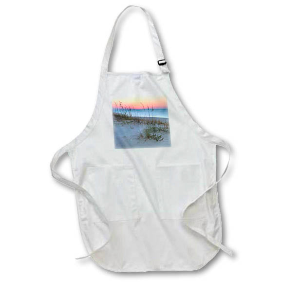 Apron - Magenta sky at sunrise with sea grass and sand dunes Photography - Landscapes