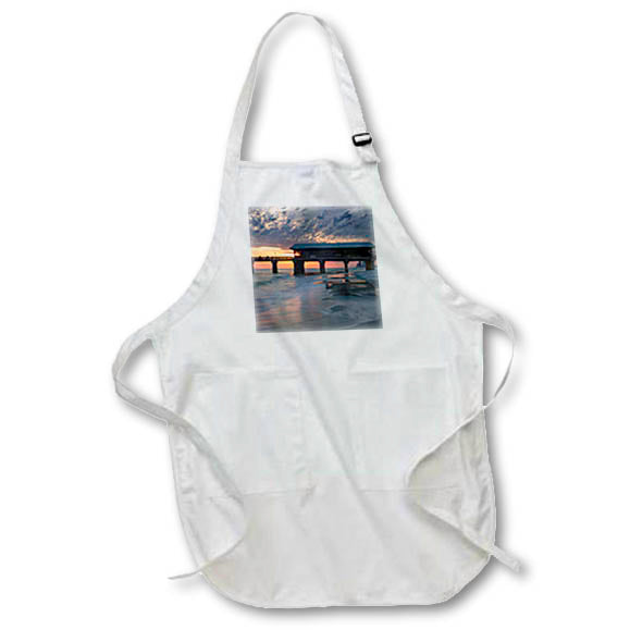 Apron - Cloudy sunset at fishing pier Photography - Landscapes