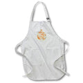 Apron - Image of Orange Tiger Cat Painted in Impressionism Style lens Art by Florene - Impressionism For kids