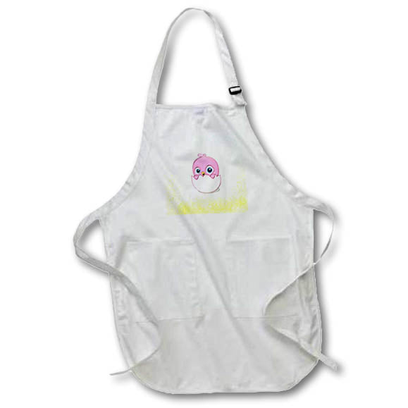 Apron - Image of Baby Cartoon Chick Emerges From Egg In New Painted Style lens Art by Florene - Impressionism For kids