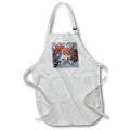 Apron - Farmyard Roosters The Pecking Order Acrylic Painting - Roosters