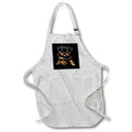 Apron - Cute Rottweiler Puppy Running With Tongue Out Vector Art - Rottweiler Puppy