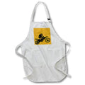 Apron - Motor X Silhouette Black Vector Vector Art - Dirtbike Motorx Rider