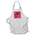 Apron - Minimalistic Japanese Tribal Style Dragon In Black Vector Art - Dragon