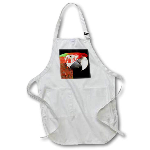 Apron - A Beautiful Bird Harlequin Macaw Portrait Vector Vector Art - Harlequin Macaw