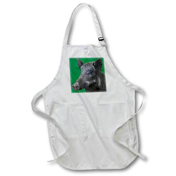 Apron - Wild Boar Vector Zodiac Animal Vector Art - Boar
