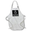 Apron - Keep Calm I Am A Massage Therapist White Text Typograpy - Massage Therapy Humor