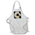 Apron - Plumeria Tropical Flower Garland Wreath-Like Pattern Acrylic Painting - Frangipani Blossom