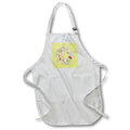 Apron - Plumeria Tropical Flower Garland Wreath-Like Pattern Acrylic Painting - Frangipani Blossom