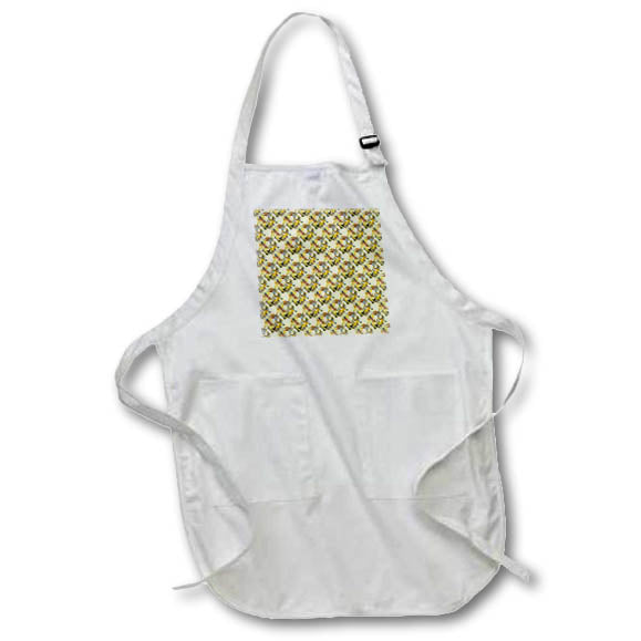 Apron - A Swarm Of Vintage Butterflies Nature Pattern On Cream Vector Art - Swarm Of Butterflies