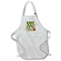 Apron - Beautiful Vintage Victorian Kate Greenaway Monogram Letter W Kate Greenaway Monograms