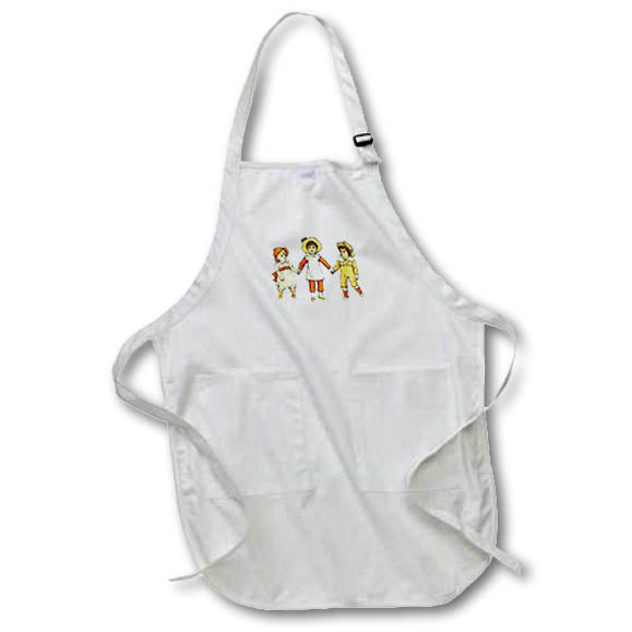 Apron - Pretty Kate Greenaway illustration of a group of children Kate Greenaway Nursery Designs