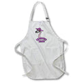 Apron - Cute Funny Flamingo in Sunglasses Beach Babe Vacation Cartoon At the Beach