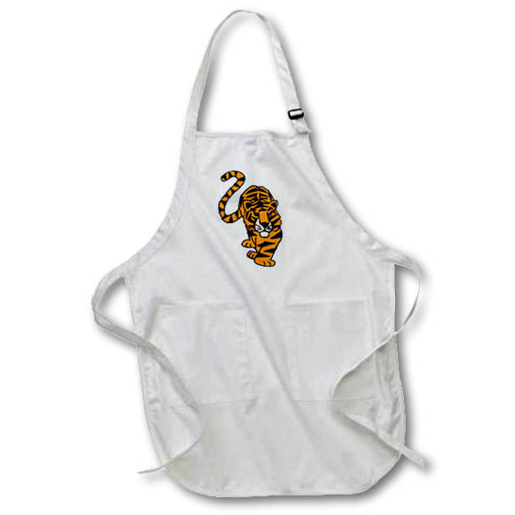 Apron - Cute Fun Stalking Tiger Year of the Tiger for Cat Lovers Animals
