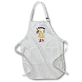Apron - Cute Funny Nose Man eating Pizza I Chew Pun Cartoon Funny