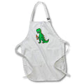 Apron - Funny Green Godzilla Monster Drinking Beer Cartoon Funny
