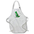 Funny Godzilla Apron – Green Monster Cartoon with Money & Inflation Theme