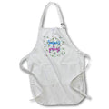 Apron - Image of snow, pine branches, berries. Seasons greetings color text Alexis Design - Holidays Christmas