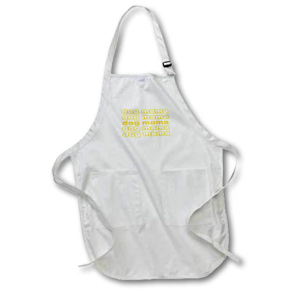 Apron - Dog Mama Yellow Funny Sayings