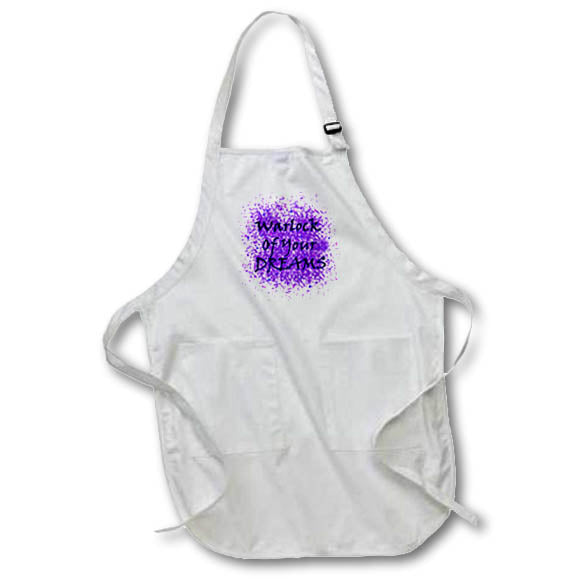 Apron - Warlocks are magical Are you the Warlock of someones dreams Halloween - Warlock Dreams Black