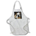 Apron - American Bulldog With Sad Eyes Vector Vector Art - American Bulldog
