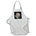Apron - A Cup Of Gourmet Coffee Shared With A Friend Is Happiness Tasted Vector Art - Coffee And Friendship