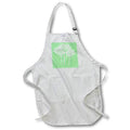 Apron - Intricate Lace Mesh Design White Yorkshire Rose Vector - White Roses
