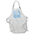 Apron - Intricate Lace Mesh Design White Yorkshire Rose Vector - White Roses