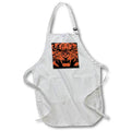 Apron - Tiger Vector Artistic Orange and Black Face Vector - Tiger