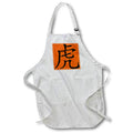 Apron - Tiger Chinese Characters Year Of The Tiger Black Calligraphy Orange Typography - Tiger laohu