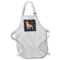 Apron - Year Of The Tiger Laohu Chinese Character In Orange Line Drawing - Tiger
