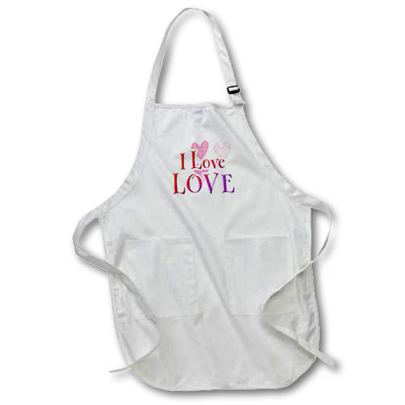 Apron - Image of I Love Love with Heart Images – Romance