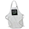 Apron - Image of Words In All Things Balance on Black Background with Leaf – Inspirational Sayings