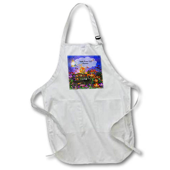 Apron - Make every day count slogan on beautiful fantasy art Motivational