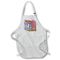 Apron - Beautiful collage of multi colored flowers to brighten your day Flowers