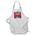 Apron - Bright Orange and very beautiful ethnic black american women African American Art