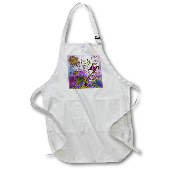 Apron - God is good vibrant color nature garden and art Religious