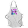 Apron - Stunning pink and white rose with digital effects Flowers