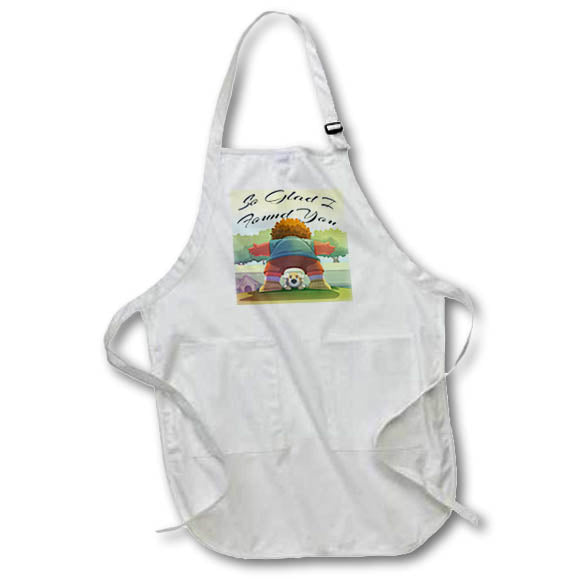 Apron - Cartoon boy finding his dog a great pet gift Pets