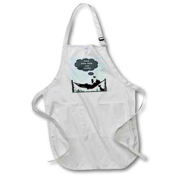 Apron - A Good Book and a Pet Dog make great friends Pets Dogs