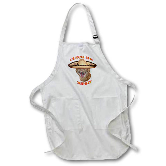 Apron - Cinco de Meow Cat Cinco de Mayo Celebration Cat Designs