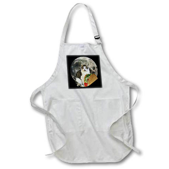 Apron - Taco Cat Full Moon Cat Lovers in Space Cat Designs