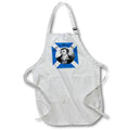 Apron - Robbie Burns - In Grey Oidhche Bhlas Burns And Saltire Vector Art - Burns Night