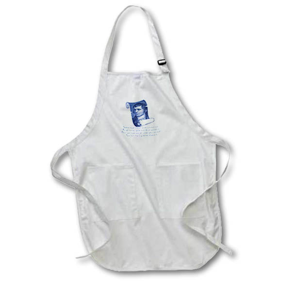 Apron - The Selkirk Grace Burns Night Supper Prayer In Blue Vector Art - Burns Night
