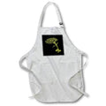 Apron - Vintage Carnation Botanical Line Art Illustration Yellow Ink Illustration - Carnation