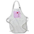 Apron - Single Stem Red Carnation Isolated Acrylic Painting - Carnation